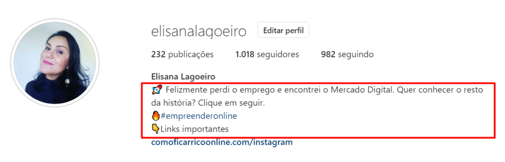 Screenshot 5 1024x330 - Biografia Para Instagram